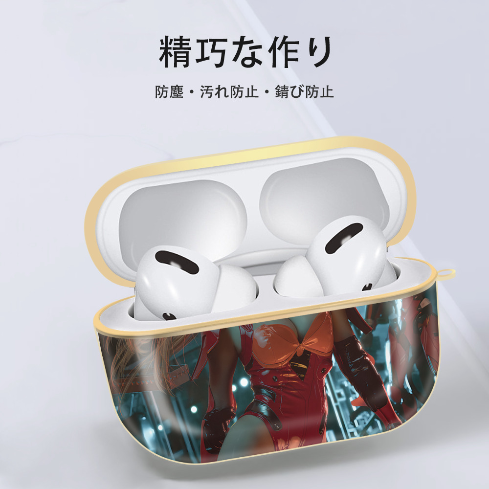 EVA 新世紀エヴァンゲリオン 【AirPods Pro用】ハードシェル保護ケース｜耐衝撃・防指紋・カラビナ付き商品仕様