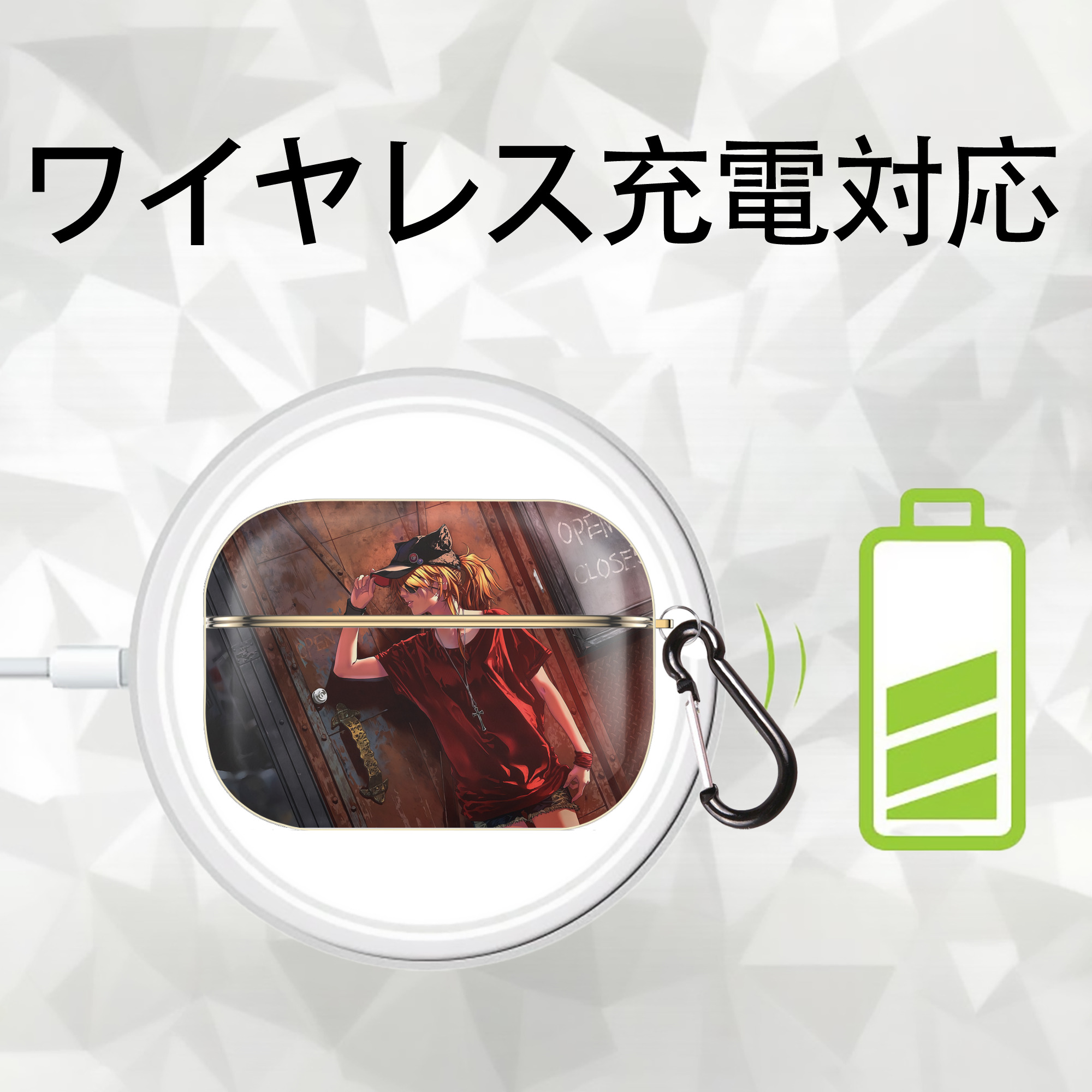 EVA 新世紀エヴァンゲリオン 【AirPods Pro用】ハードシェル保護ケース｜耐衝撃・防指紋・カラビナ付き商品仕様
