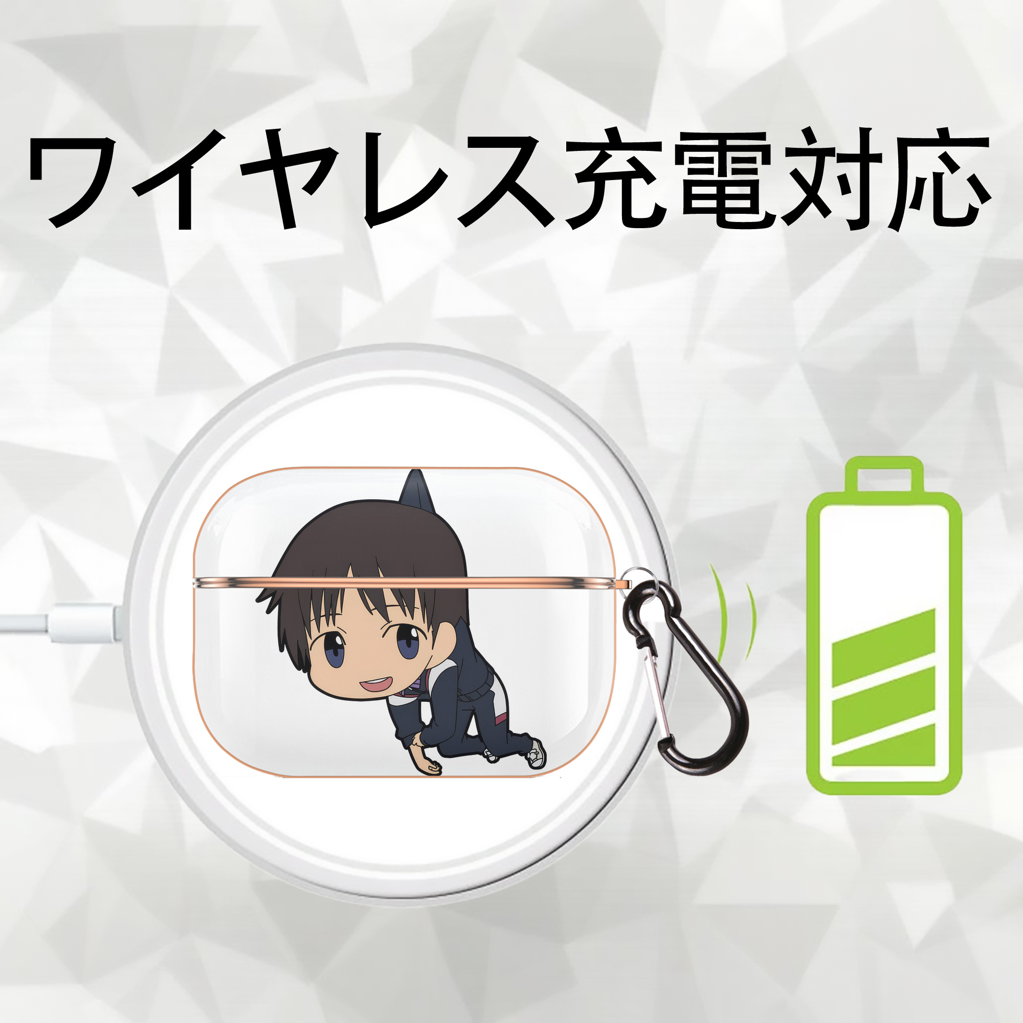 EVA 新世紀エヴァンゲリオン 【AirPods Pro用】ハードシェル保護ケース｜耐衝撃・防指紋・カラビナ付き商品仕様