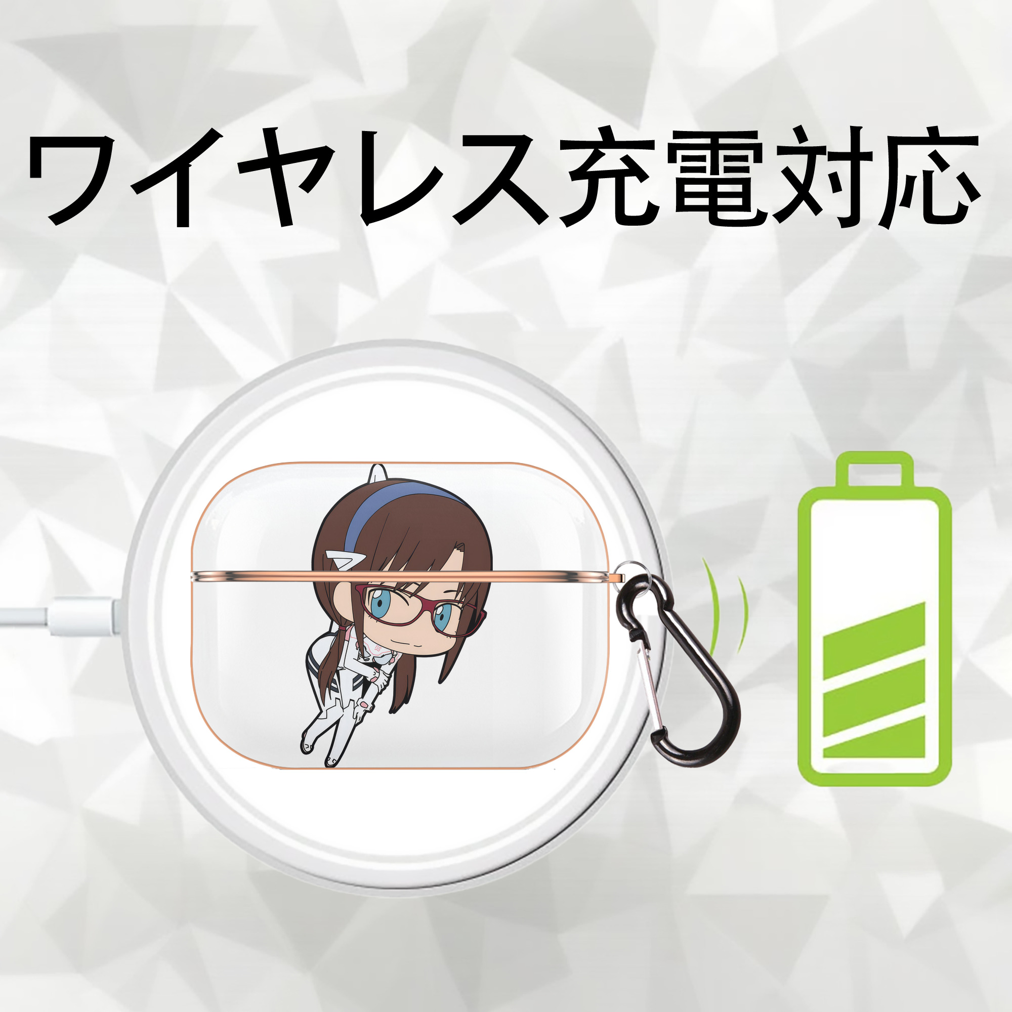 EVA 新世紀エヴァンゲリオン 【AirPods Pro用】ハードシェル保護ケース｜耐衝撃・防指紋・カラビナ付き商品仕様
