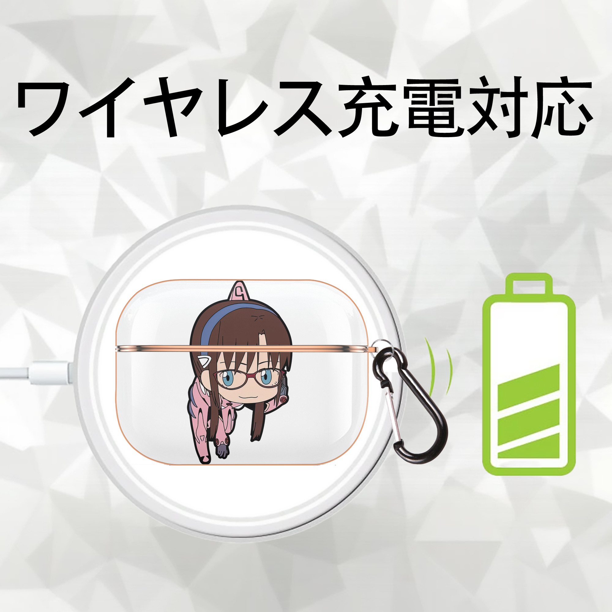 EVA 新世紀エヴァンゲリオン 【AirPods Pro用】ハードシェル保護ケース｜耐衝撃・防指紋・カラビナ付き商品仕様