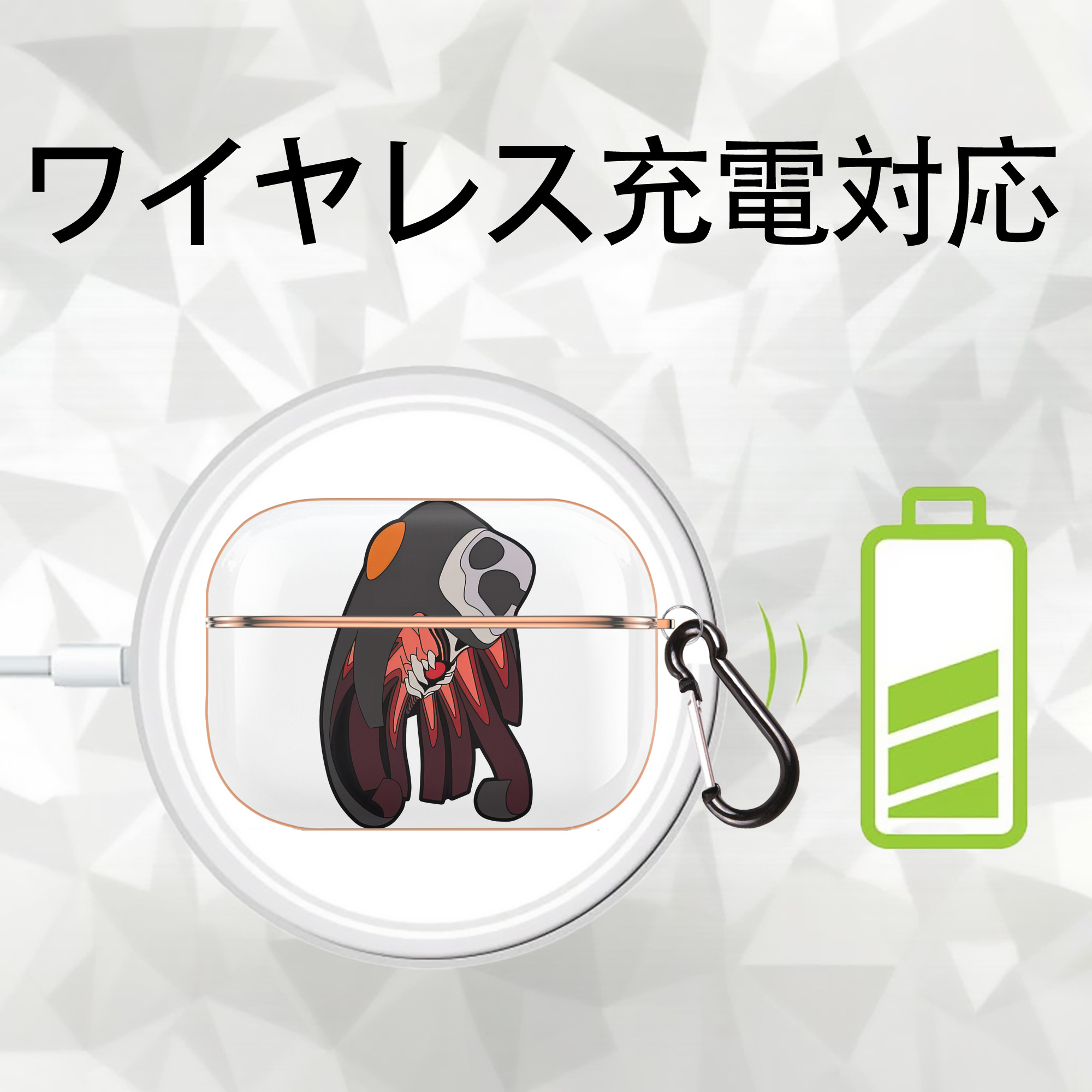 EVA 新世紀エヴァンゲリオン 【AirPods Pro用】ハードシェル保護ケース｜耐衝撃・防指紋・カラビナ付き商品仕様