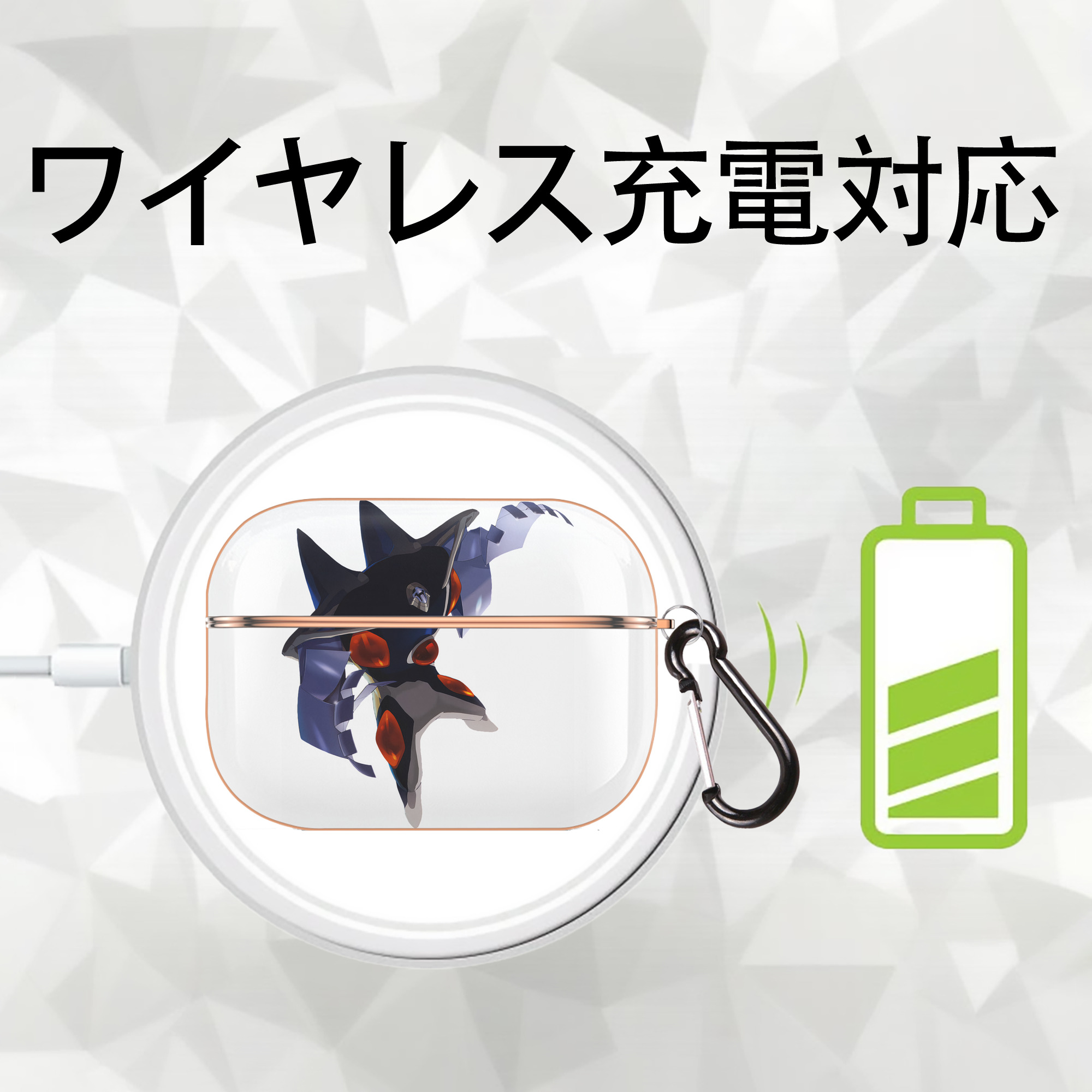 EVA 新世紀エヴァンゲリオン 【AirPods Pro用】ハードシェル保護ケース｜耐衝撃・防指紋・カラビナ付き商品仕様