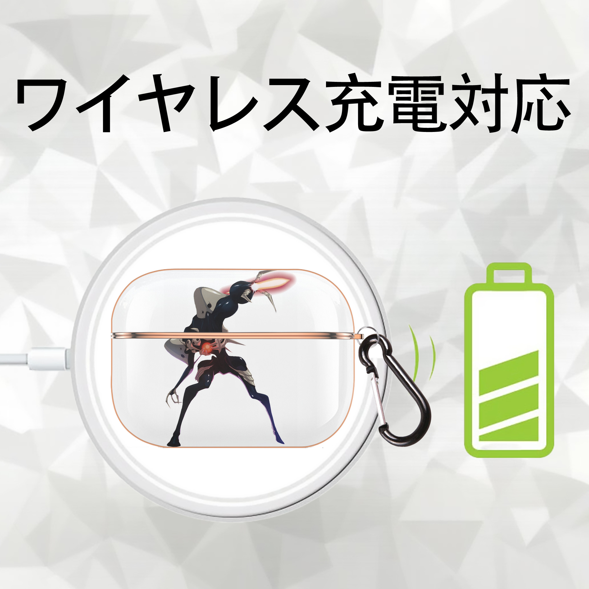EVA 新世紀エヴァンゲリオン 【AirPods Pro用】ハードシェル保護ケース｜耐衝撃・防指紋・カラビナ付き商品仕様