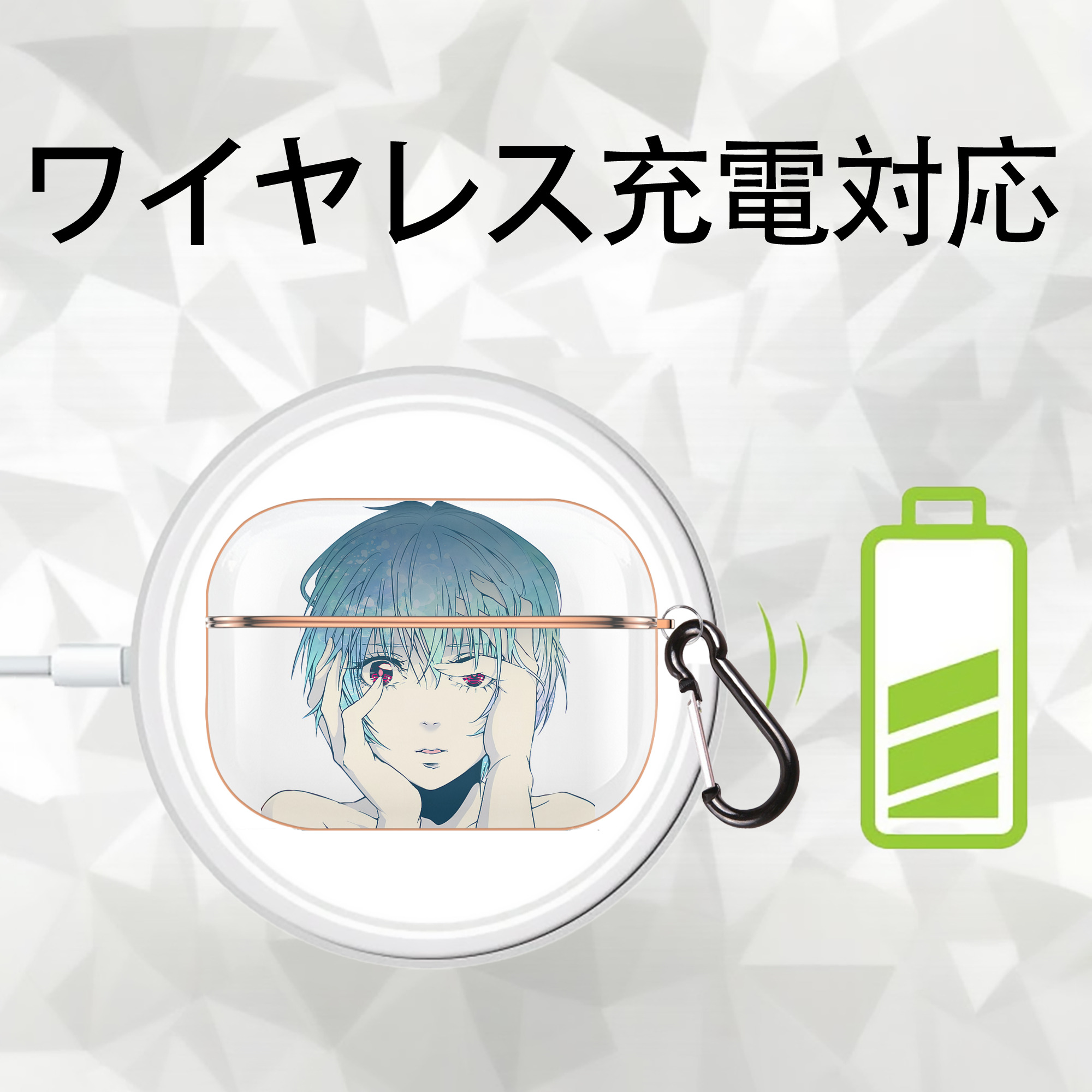 EVA 新世紀エヴァンゲリオン 【AirPods Pro用】ハードシェル保護ケース｜耐衝撃・防指紋・カラビナ付き商品仕様
