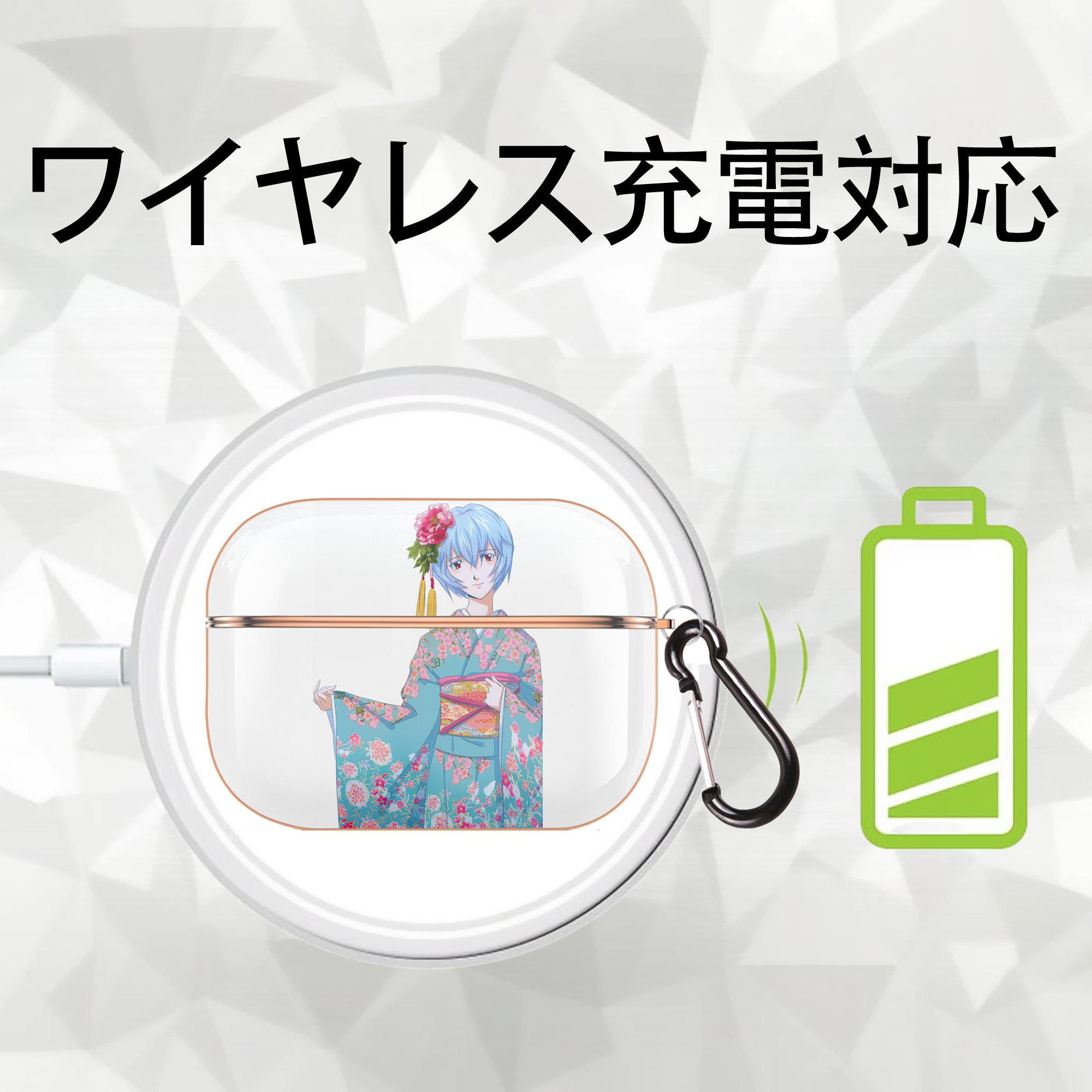 EVA 新世紀エヴァンゲリオン 【AirPods Pro用】ハードシェル保護ケース｜耐衝撃・防指紋・カラビナ付き商品仕様