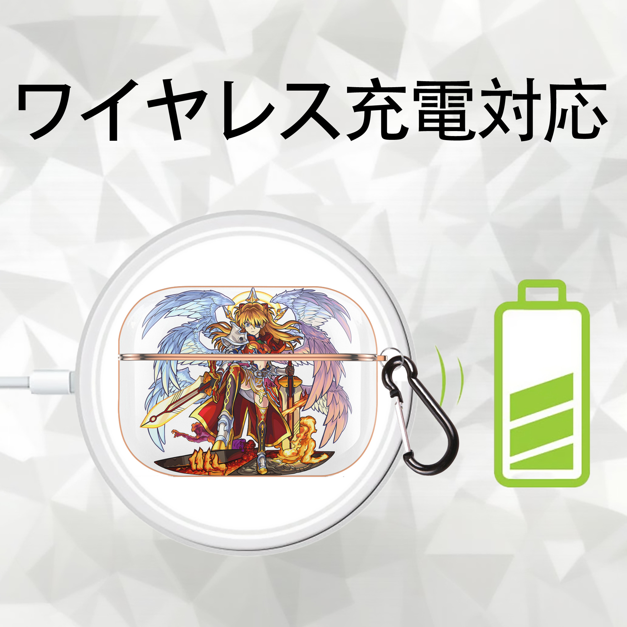 EVA 新世紀エヴァンゲリオン 【AirPods Pro用】ハードシェル保護ケース｜耐衝撃・防指紋・カラビナ付き商品仕様