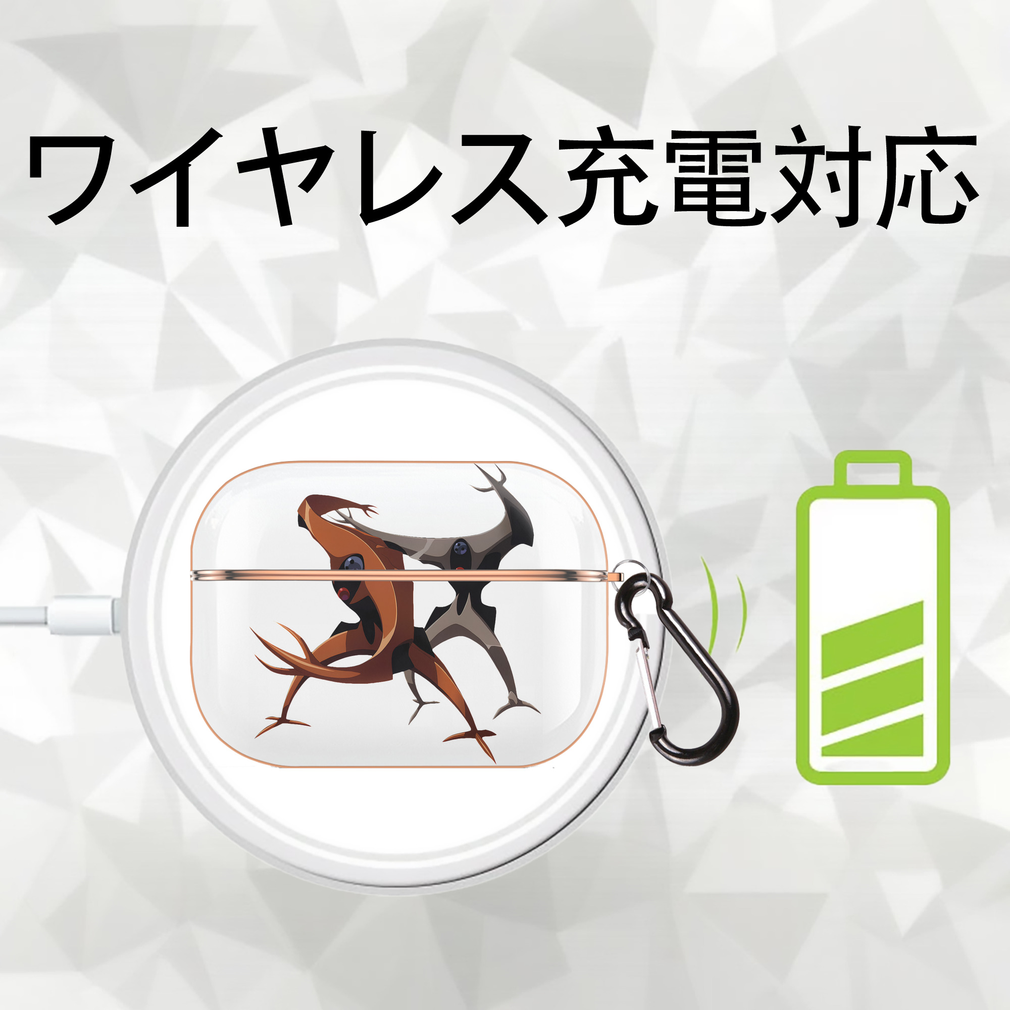 EVA 新世紀エヴァンゲリオン 【AirPods Pro用】ハードシェル保護ケース｜耐衝撃・防指紋・カラビナ付き商品仕様
