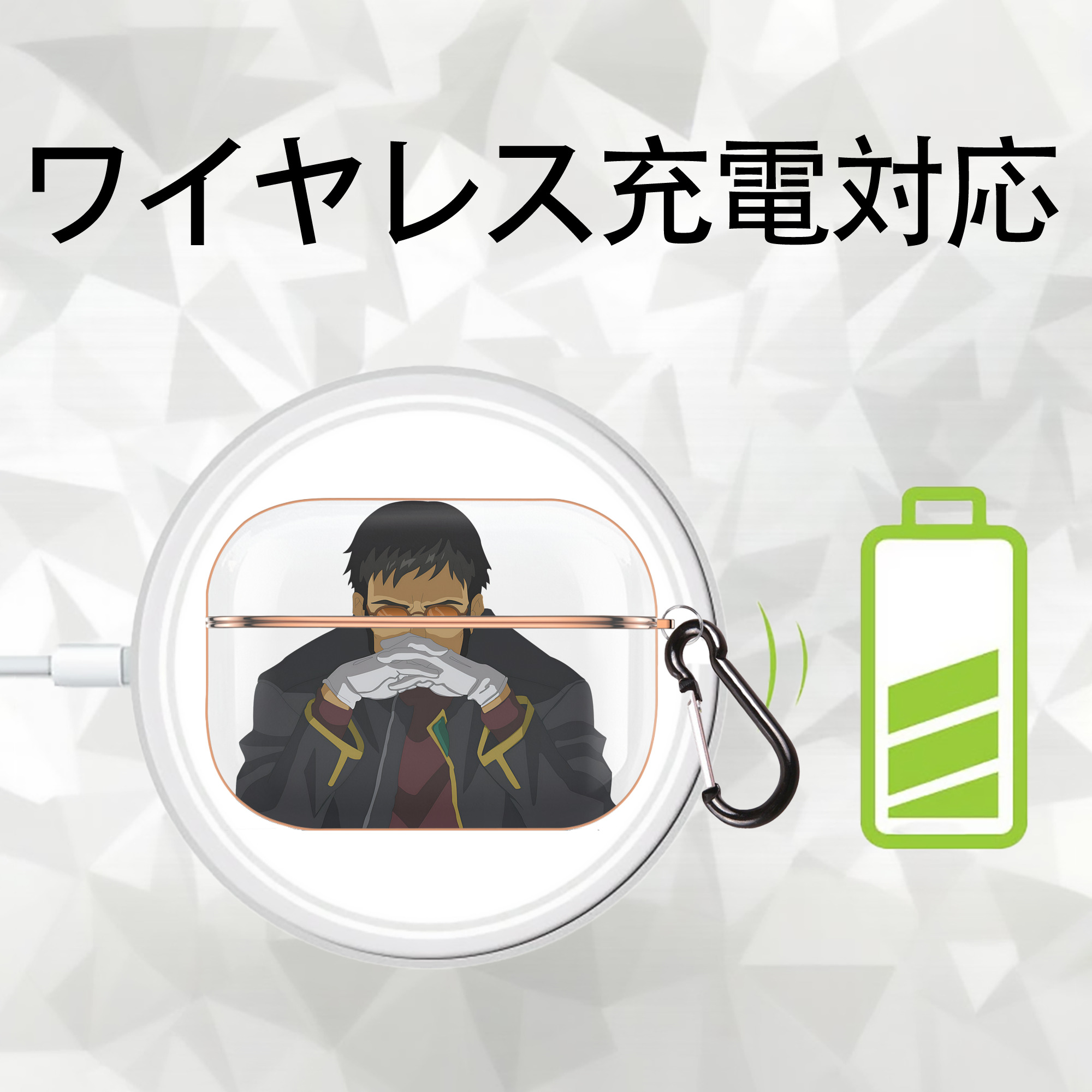 EVA 新世紀エヴァンゲリオン 【AirPods Pro用】ハードシェル保護ケース｜耐衝撃・防指紋・カラビナ付き商品仕様