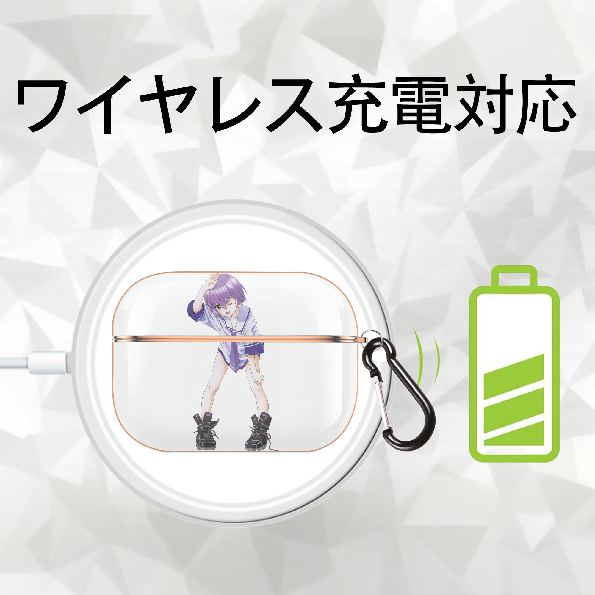 EVA 新世紀エヴァンゲリオン 【AirPods Pro用】ハードシェル保護ケース｜耐衝撃・防指紋・カラビナ付き商品仕様
