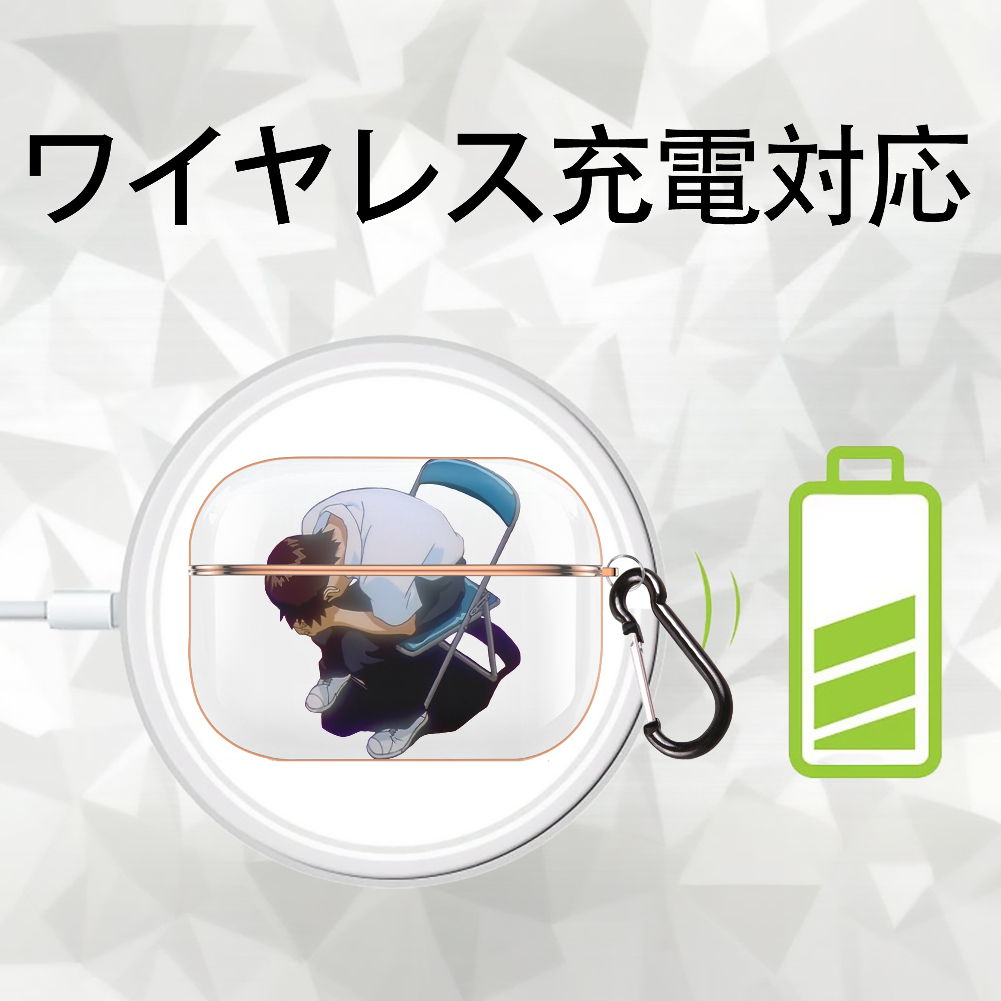 EVA 新世紀エヴァンゲリオン 【AirPods Pro用】ハードシェル保護ケース｜耐衝撃・防指紋・カラビナ付き商品仕様