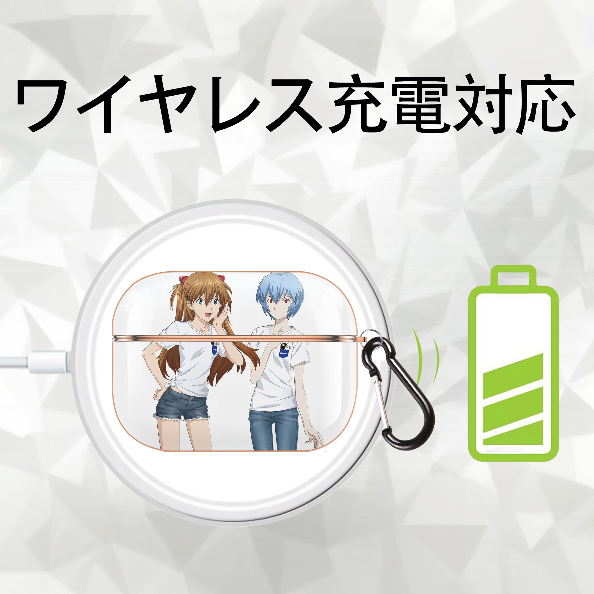 EVA 新世紀エヴァンゲリオン 【AirPods Pro用】ハードシェル保護ケース｜耐衝撃・防指紋・カラビナ付き商品仕様