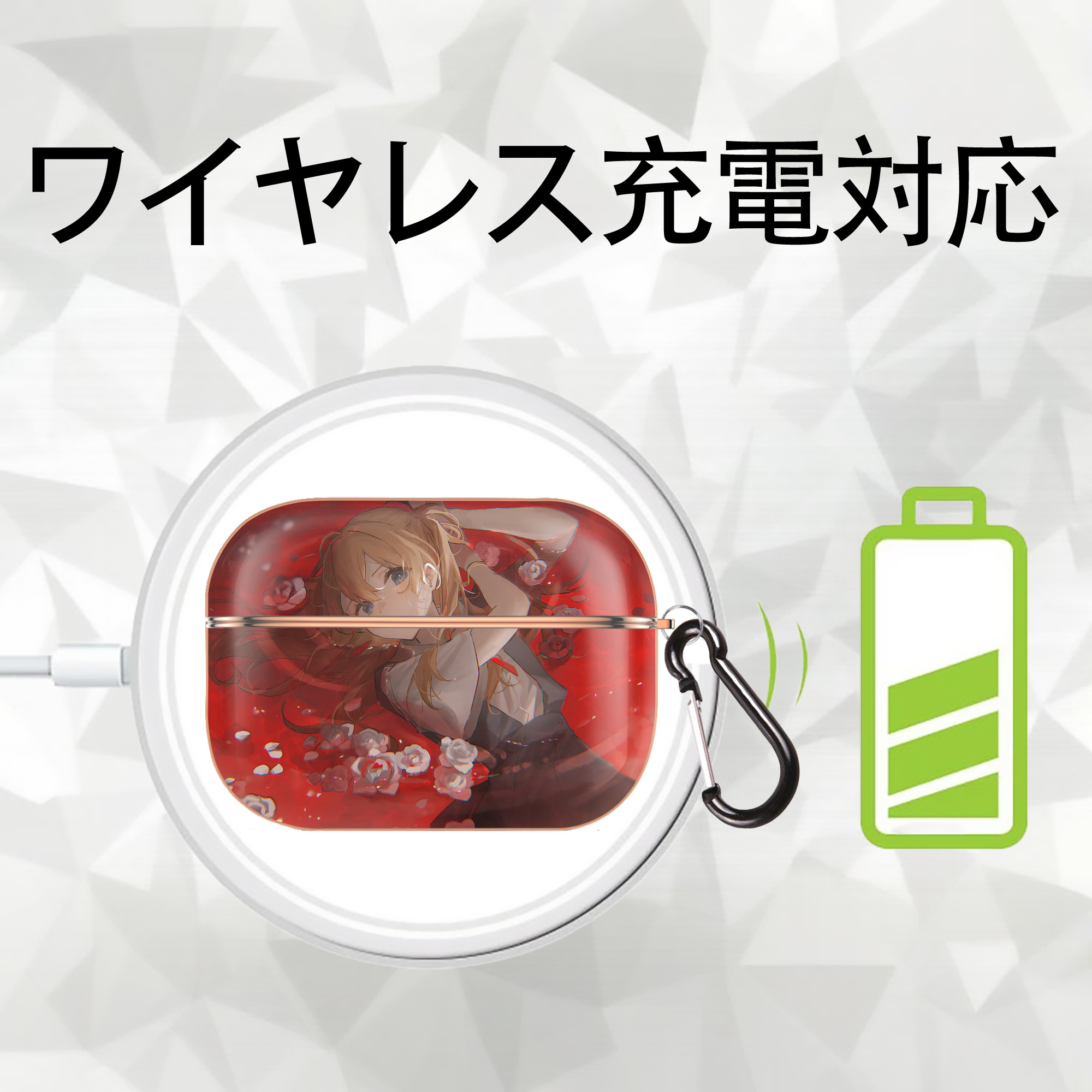EVA 新世紀エヴァンゲリオン 【AirPods Pro用】ハードシェル保護ケース｜耐衝撃・防指紋・カラビナ付き商品仕様