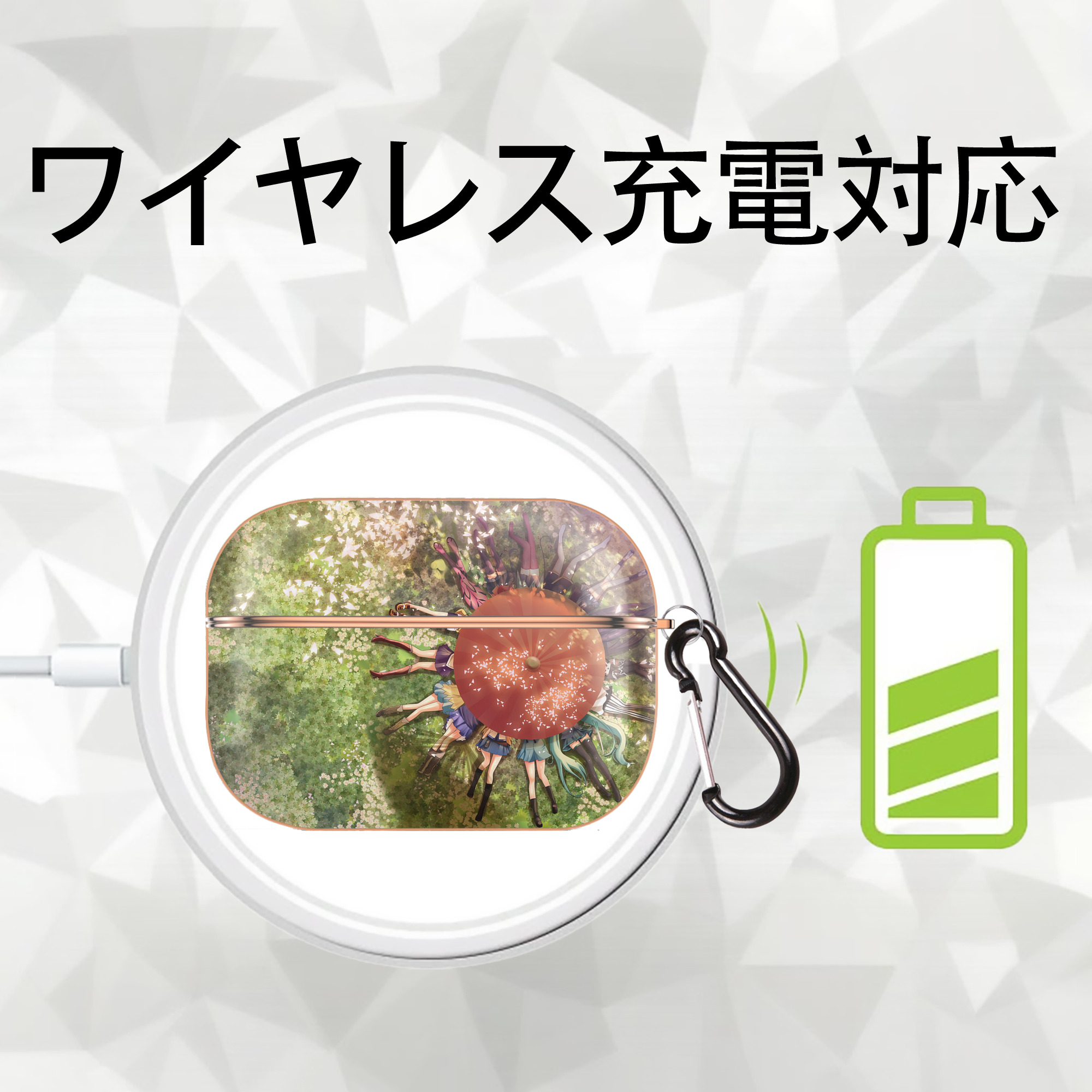 EVA 新世紀エヴァンゲリオン 【AirPods Pro用】ハードシェル保護ケース｜耐衝撃・防指紋・カラビナ付き商品仕様
