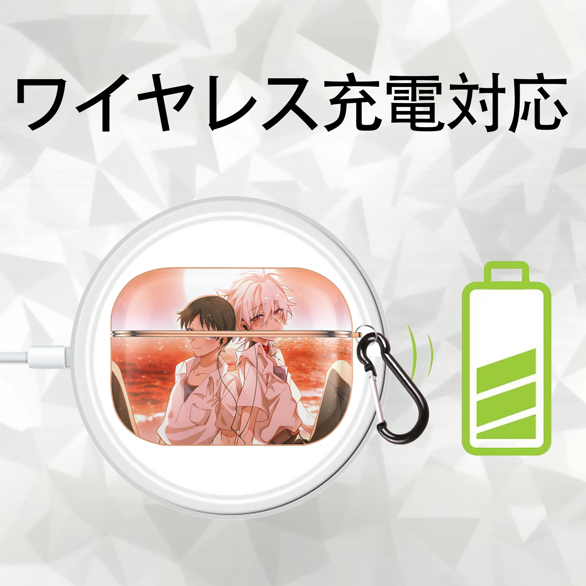 EVA 新世紀エヴァンゲリオン 【AirPods Pro用】ハードシェル保護ケース｜耐衝撃・防指紋・カラビナ付き商品仕様