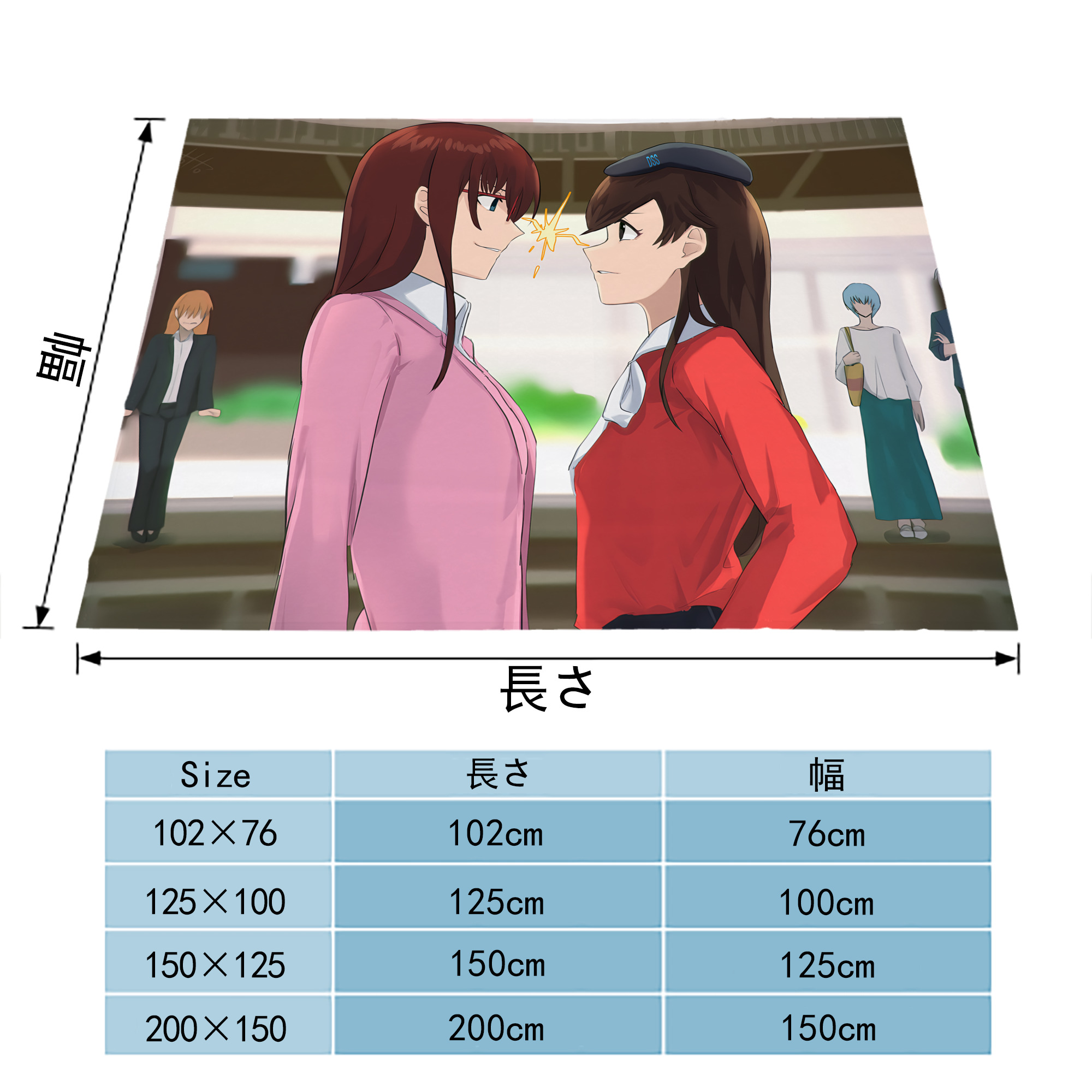 EVA 新世紀エヴァンゲリオン フランネルブランケット・多サイズ対応（横型）