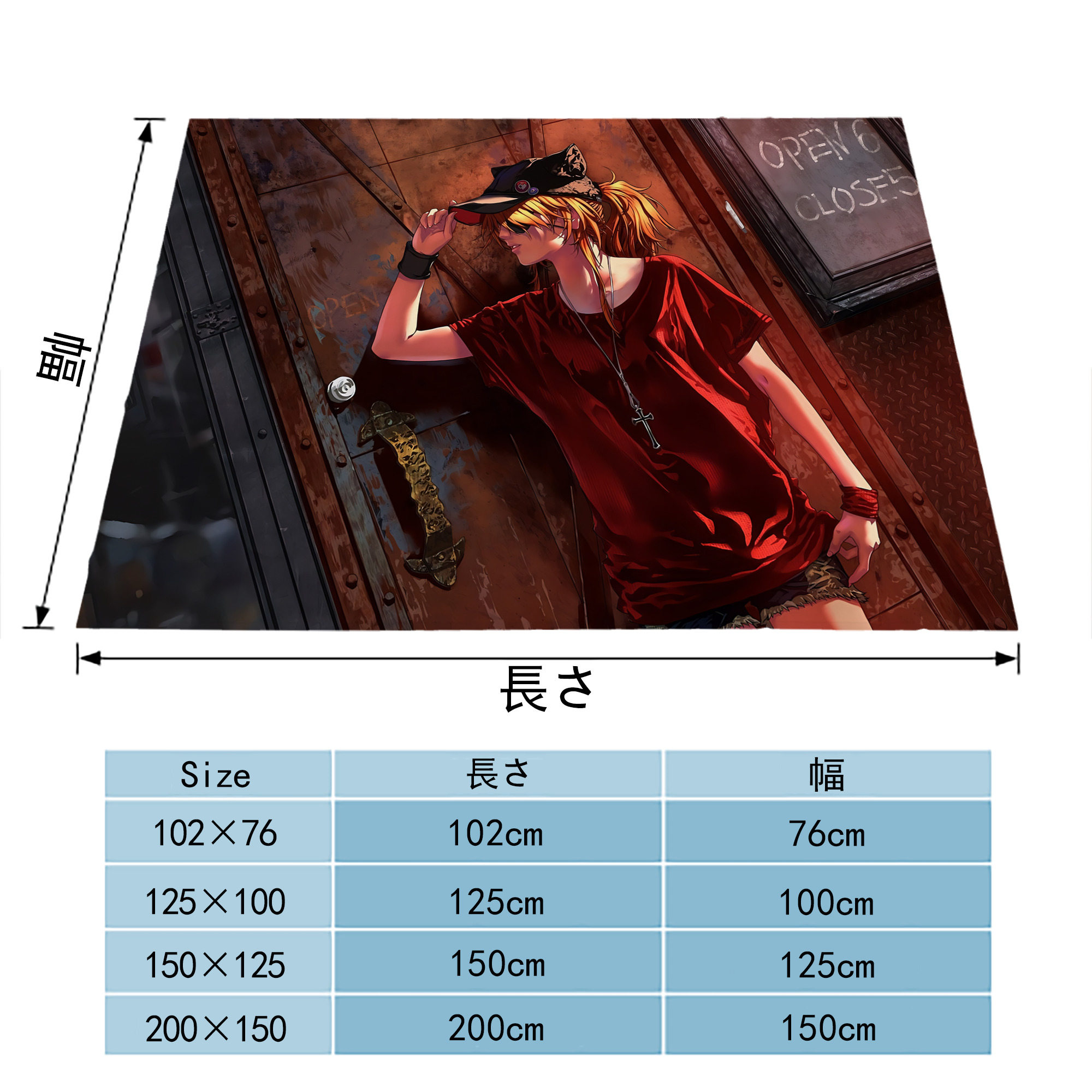 EVA 新世紀エヴァンゲリオン フランネルブランケット・多サイズ対応（横型）