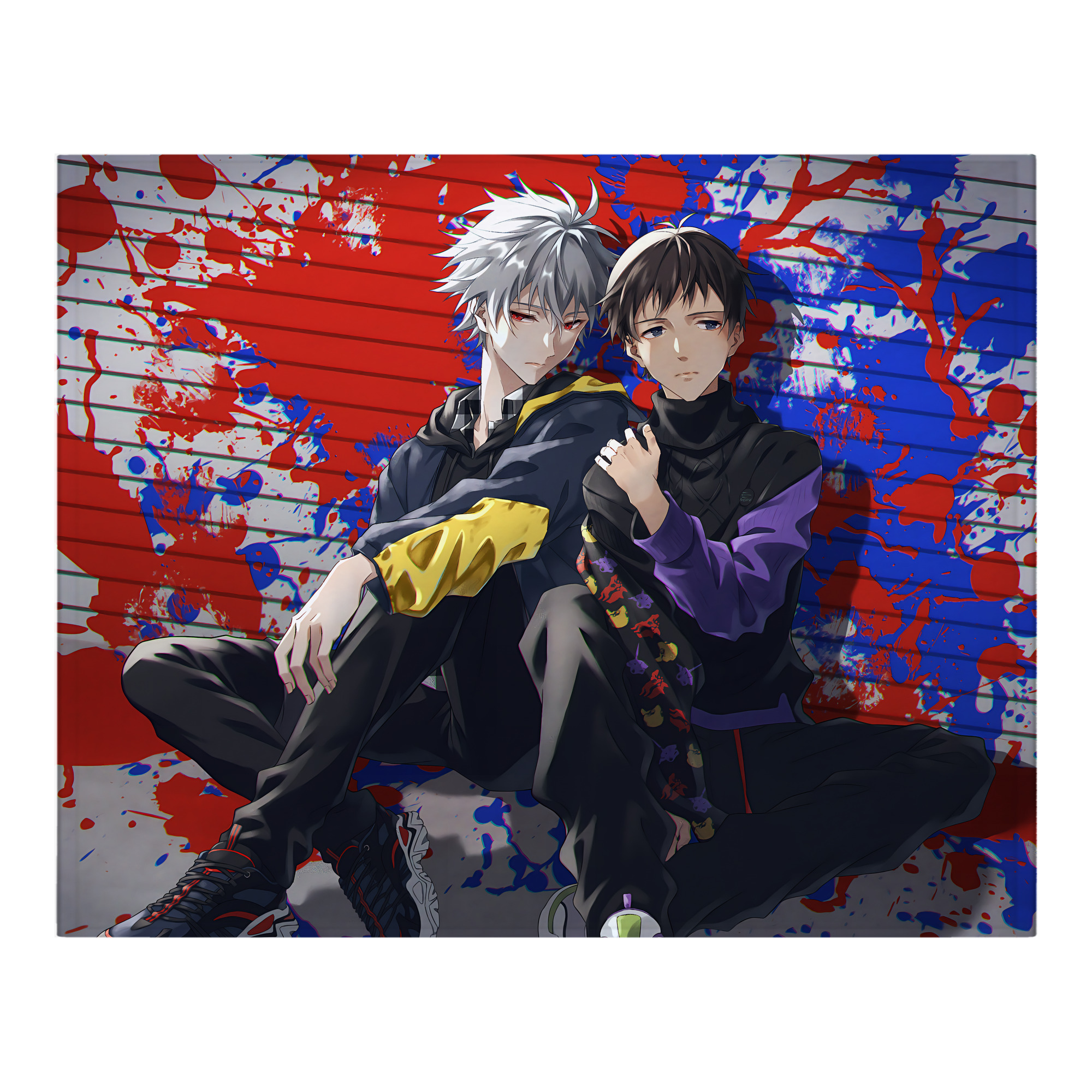 （画像用） EVA 新世紀エヴァンゲリオン フランネルブランケット・多サイズ対応（横型）
