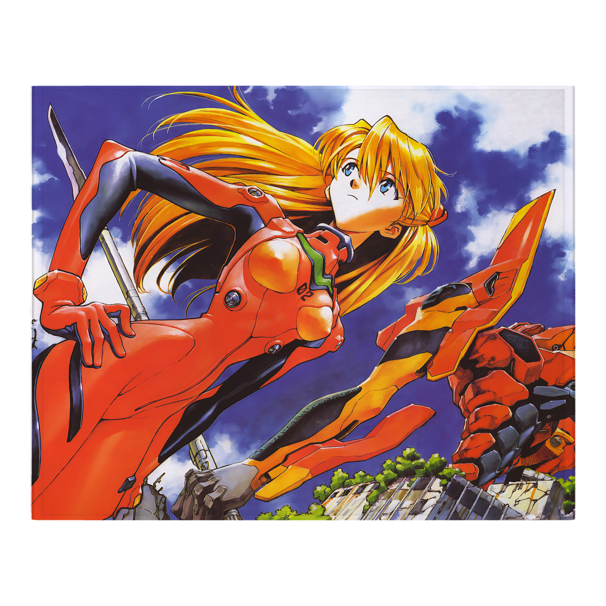 （画像用） EVA 新世紀エヴァンゲリオン フランネルブランケット・多サイズ対応（横型）