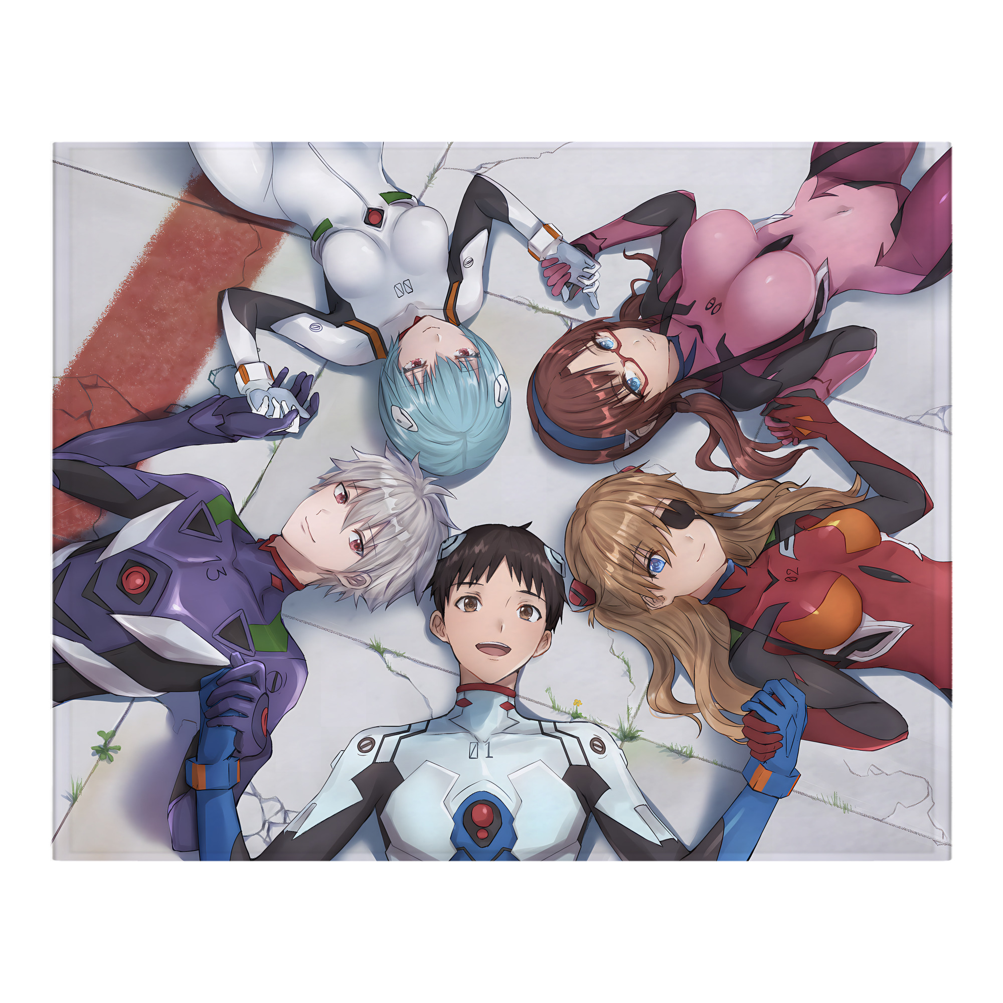 （画像用） EVA 新世紀エヴァンゲリオン フランネルブランケット・多サイズ対応（横型）