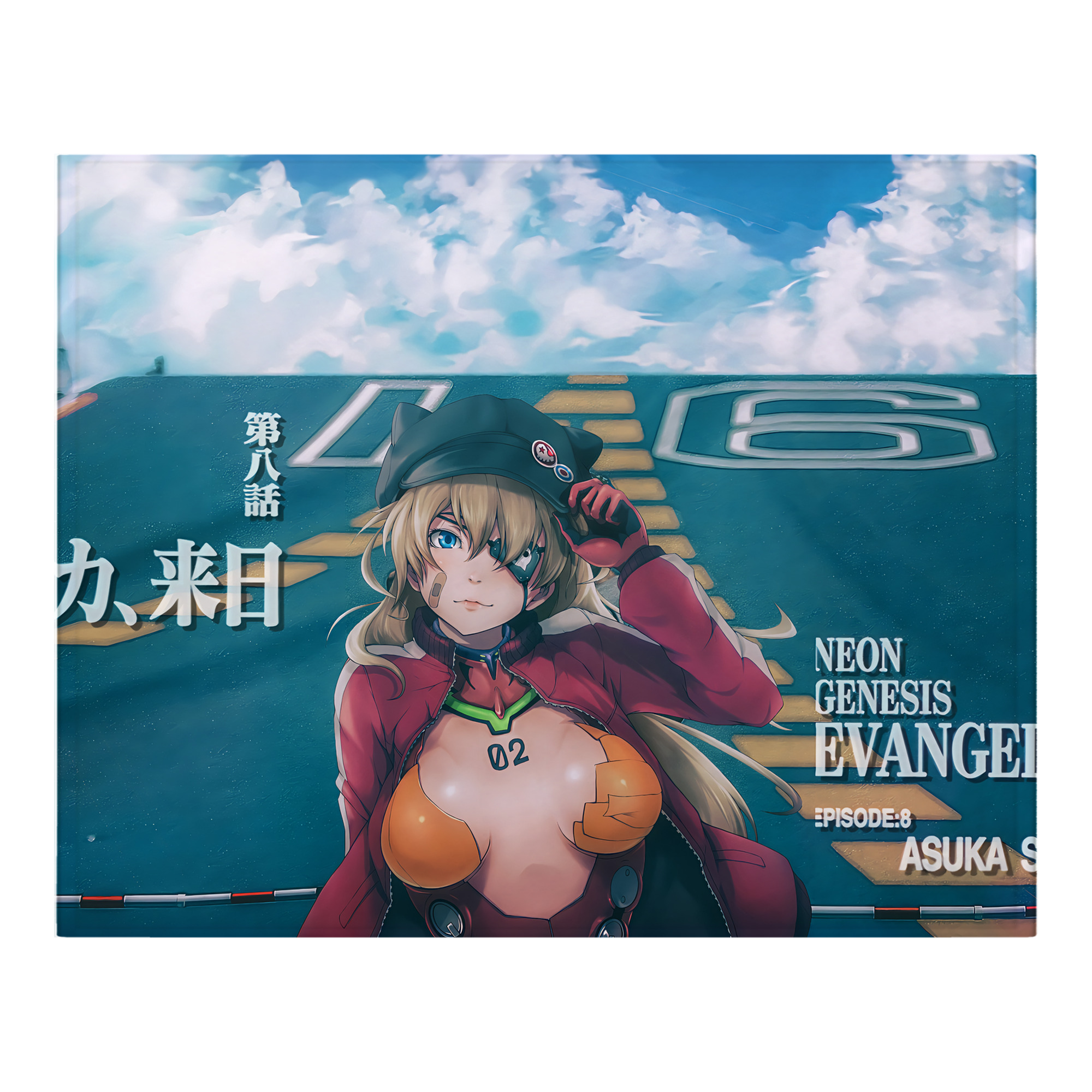 （画像用） EVA 新世紀エヴァンゲリオン フランネルブランケット・多サイズ対応（横型）