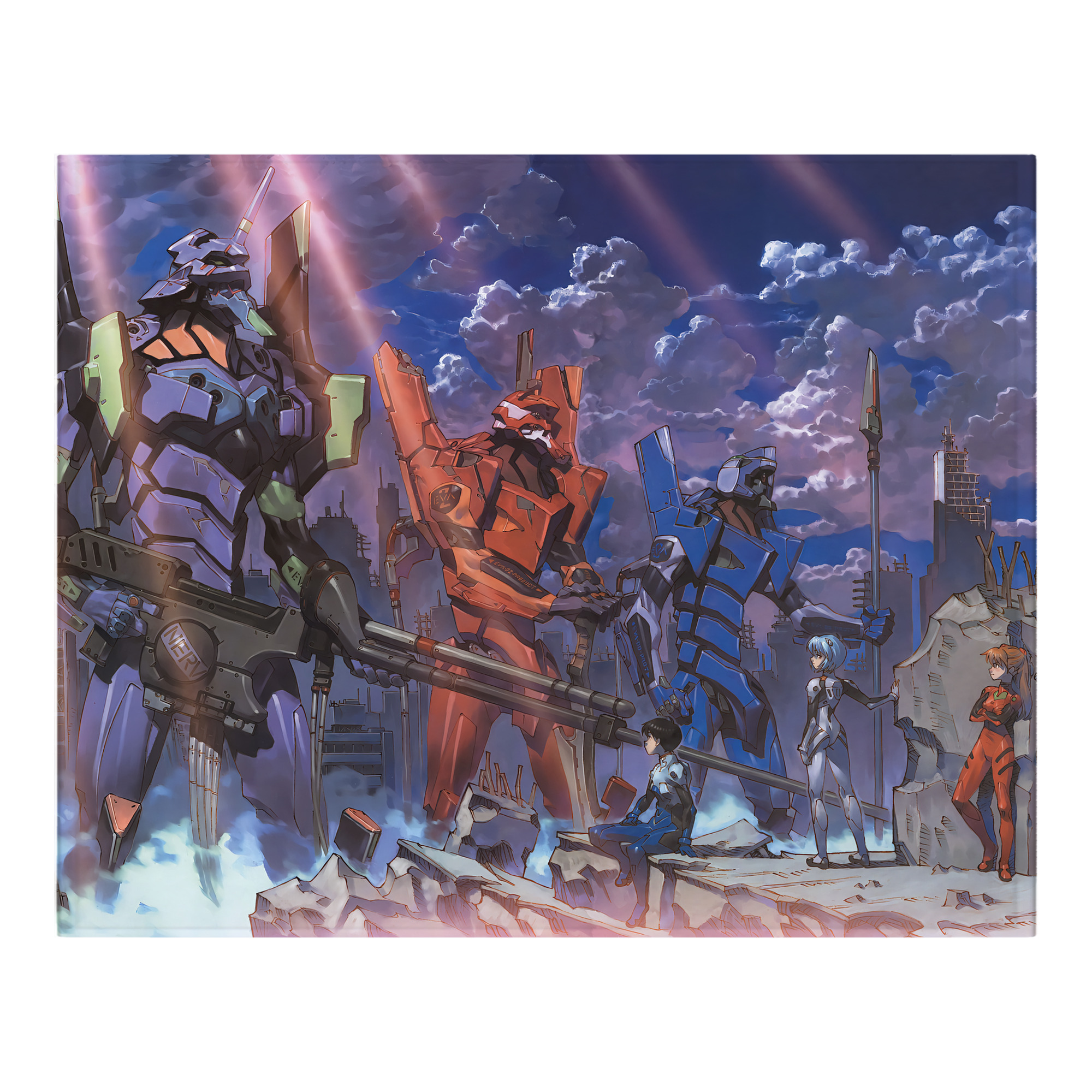 （画像用） EVA 新世紀エヴァンゲリオン フランネルブランケット・多サイズ対応（横型）