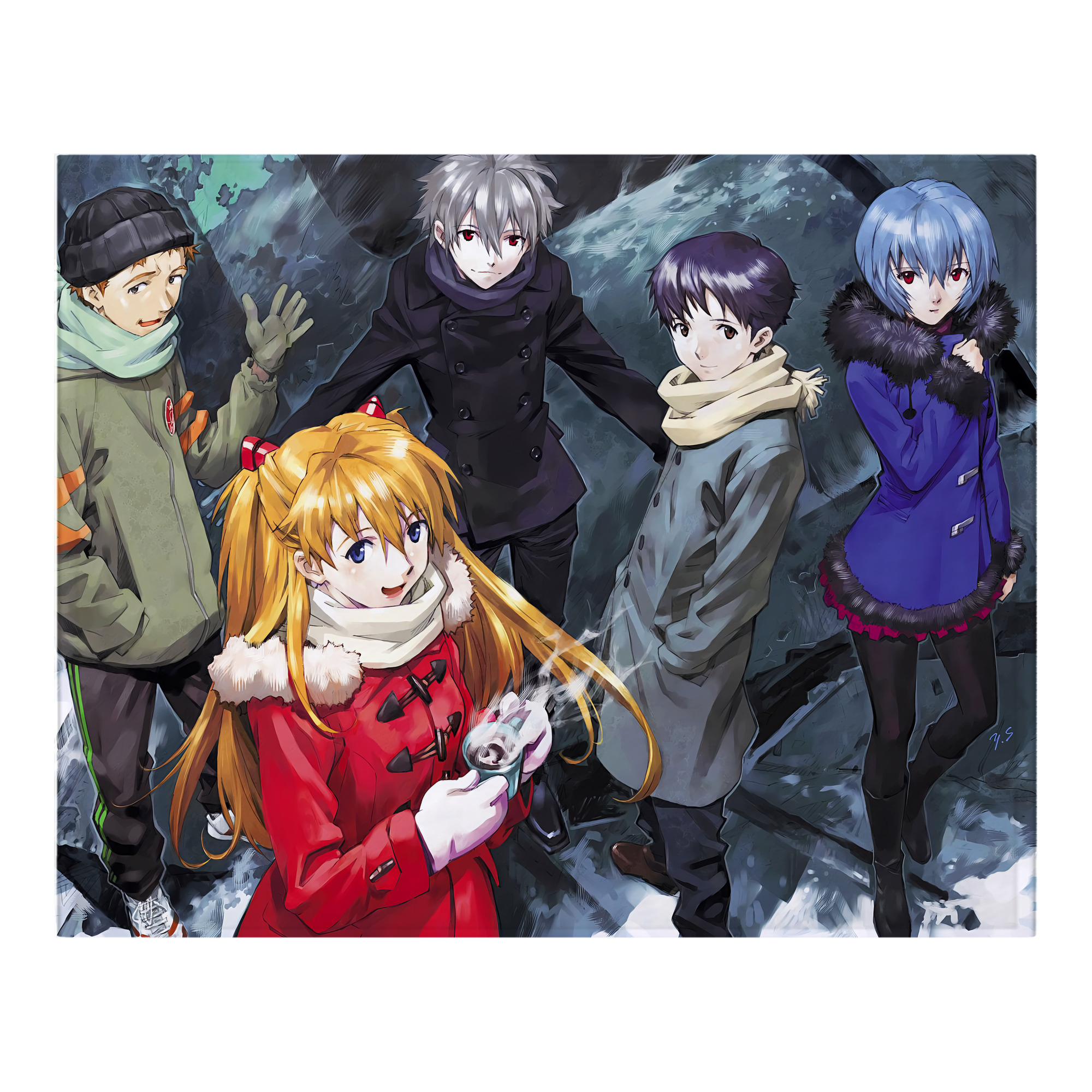 （画像用） EVA 新世紀エヴァンゲリオン フランネルブランケット・多サイズ対応（横型）
