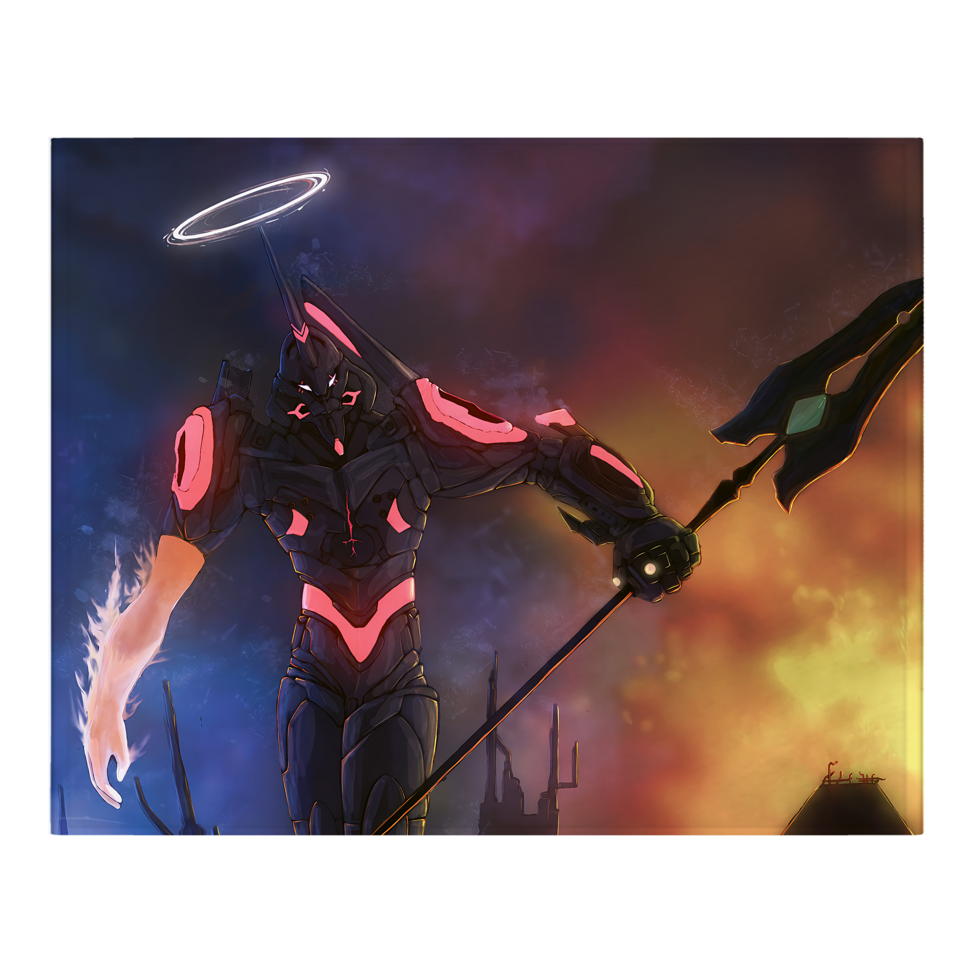 （画像用） EVA 新世紀エヴァンゲリオン フランネルブランケット・多サイズ対応（横型）