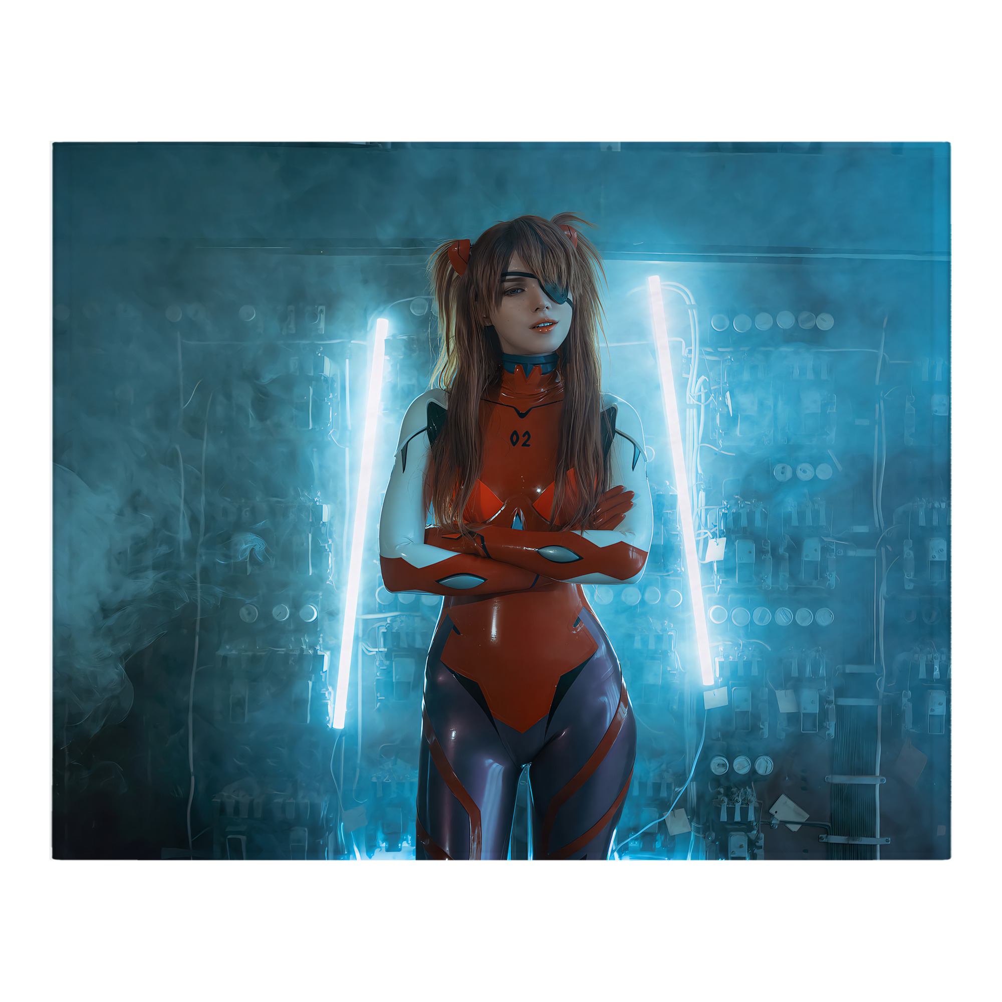 （画像用） EVA 新世紀エヴァンゲリオン フランネルブランケット・多サイズ対応（横型）
