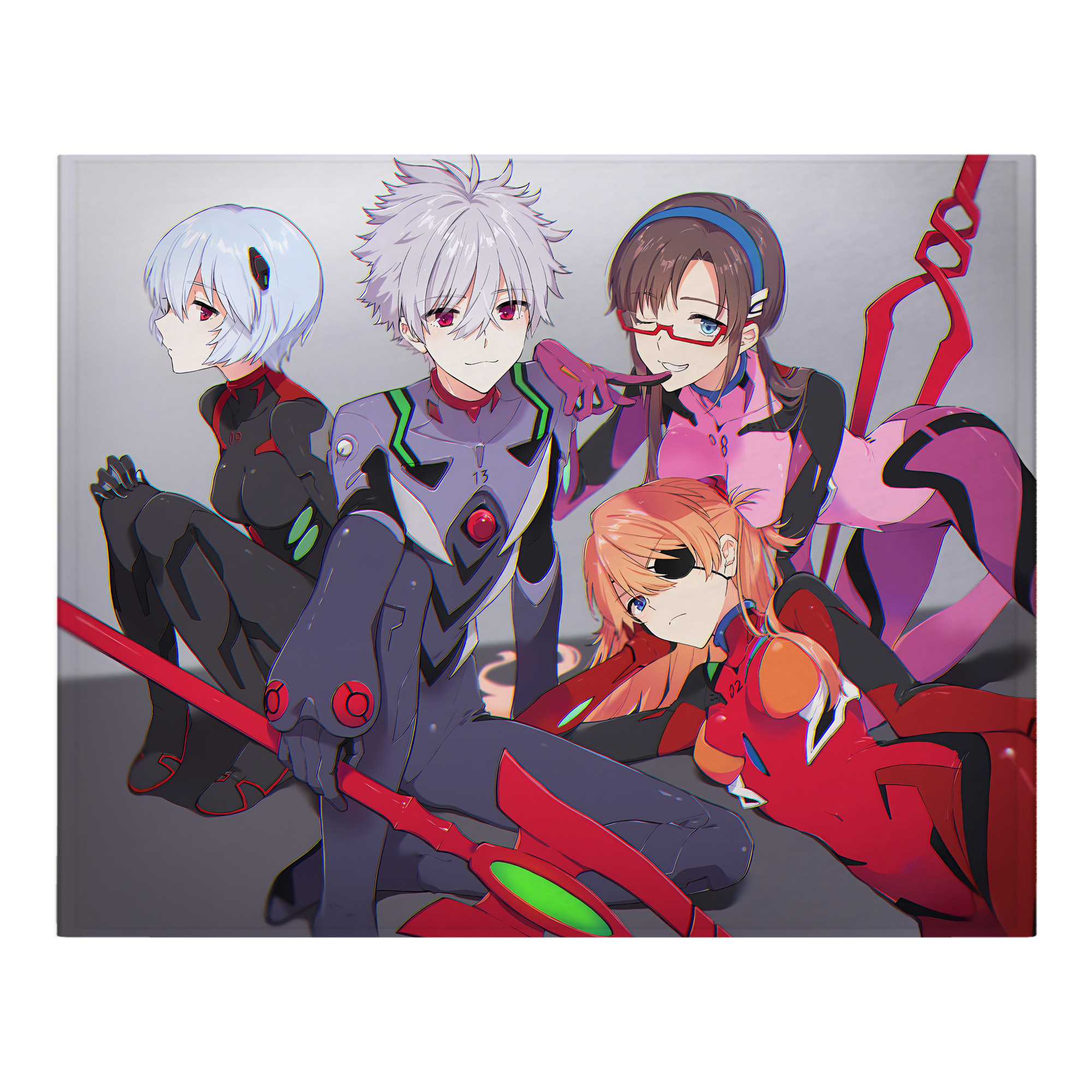 （画像用） EVA 新世紀エヴァンゲリオン フランネルブランケット・多サイズ対応（横型）