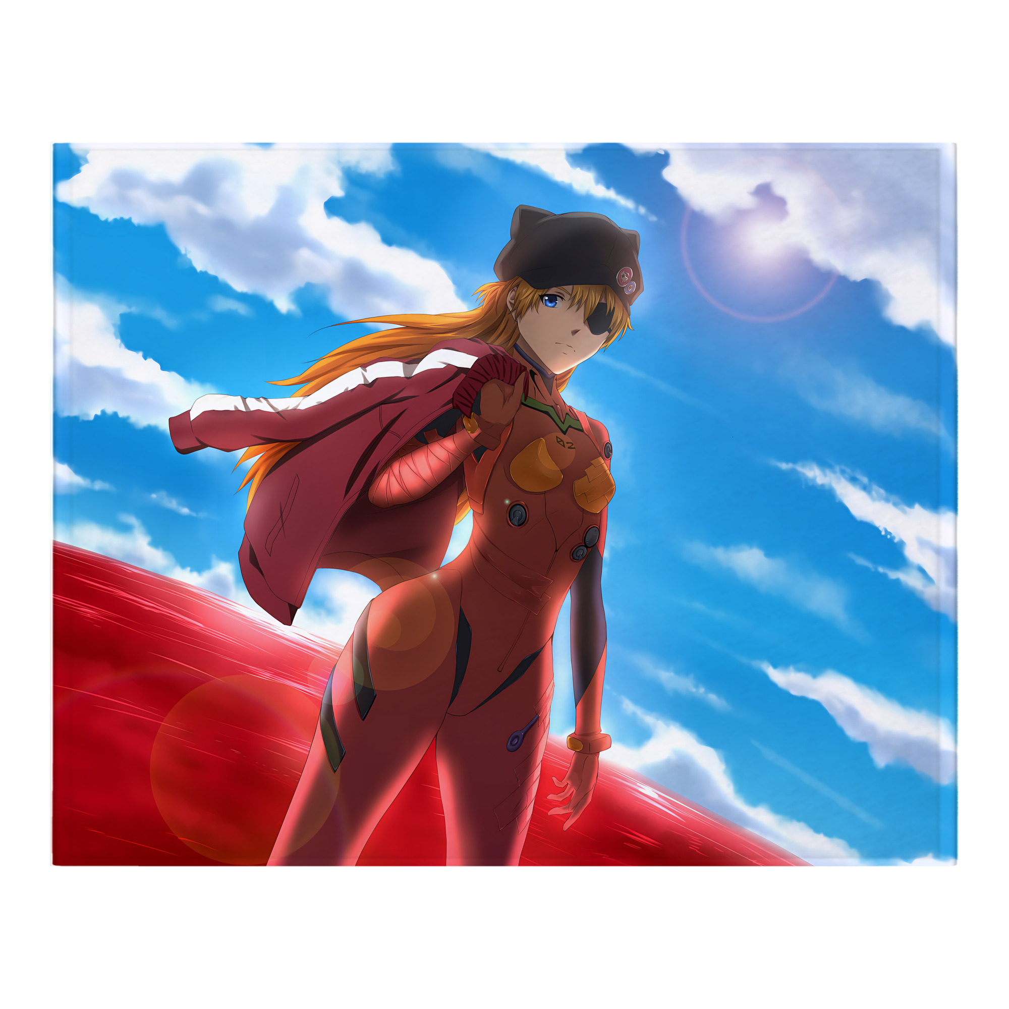 （画像用） EVA 新世紀エヴァンゲリオン フランネルブランケット・多サイズ対応（横型）