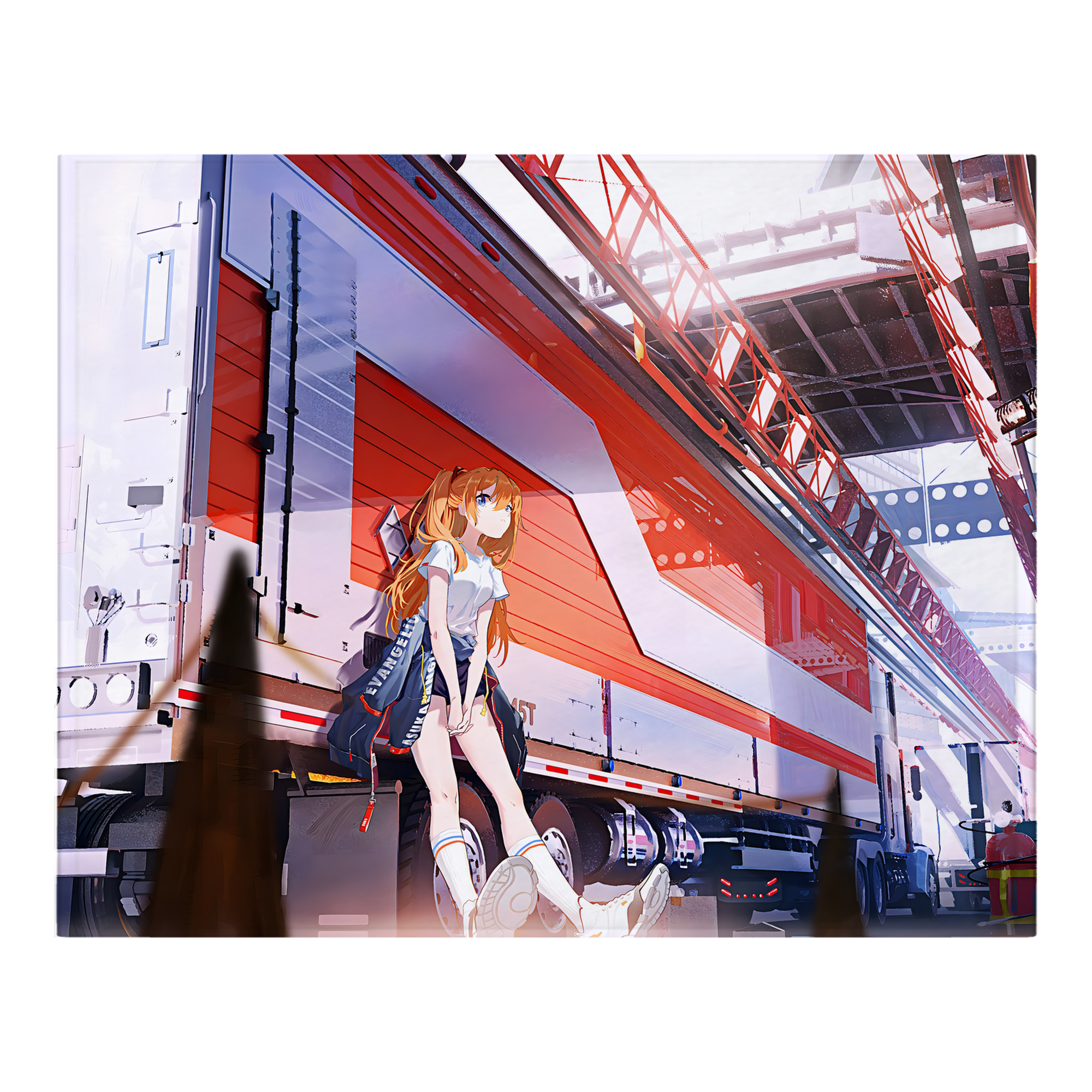 （画像用） EVA 新世紀エヴァンゲリオン フランネルブランケット・多サイズ対応（横型）