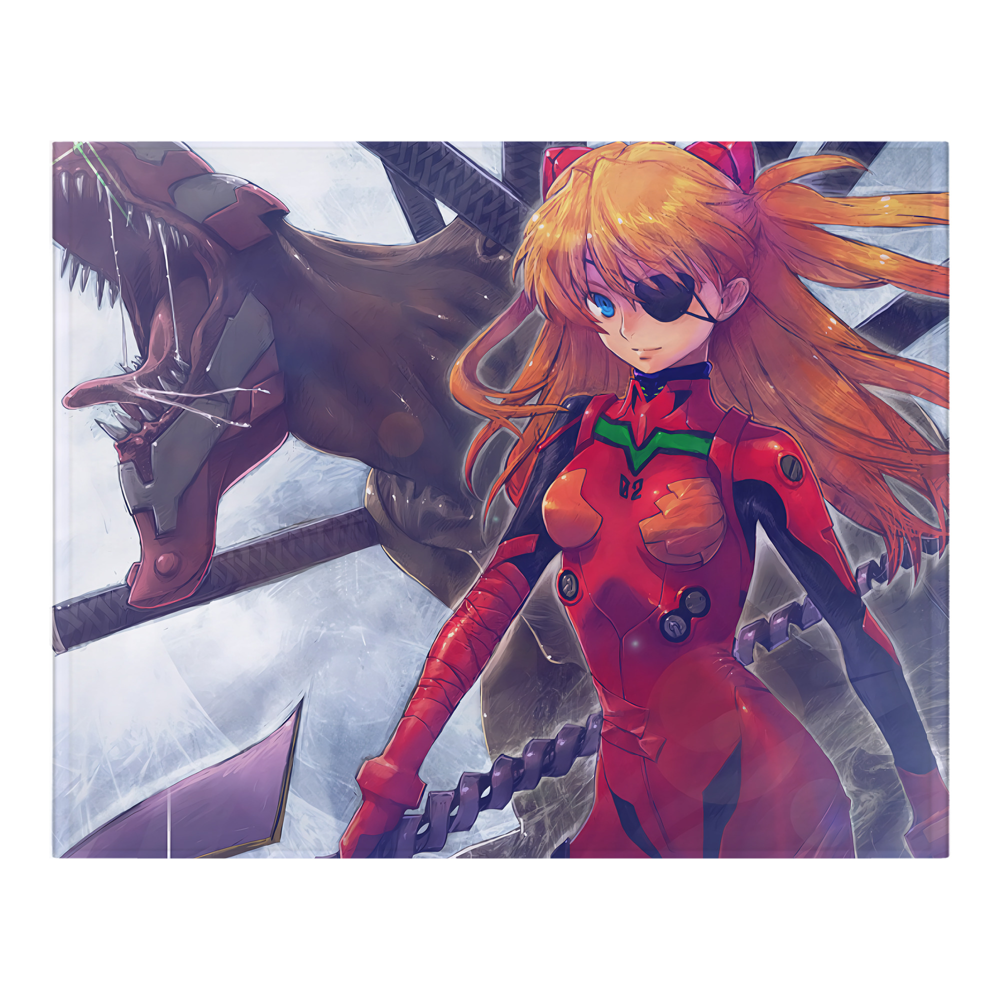 （画像用） EVA 新世紀エヴァンゲリオン フランネルブランケット・多サイズ対応（横型）